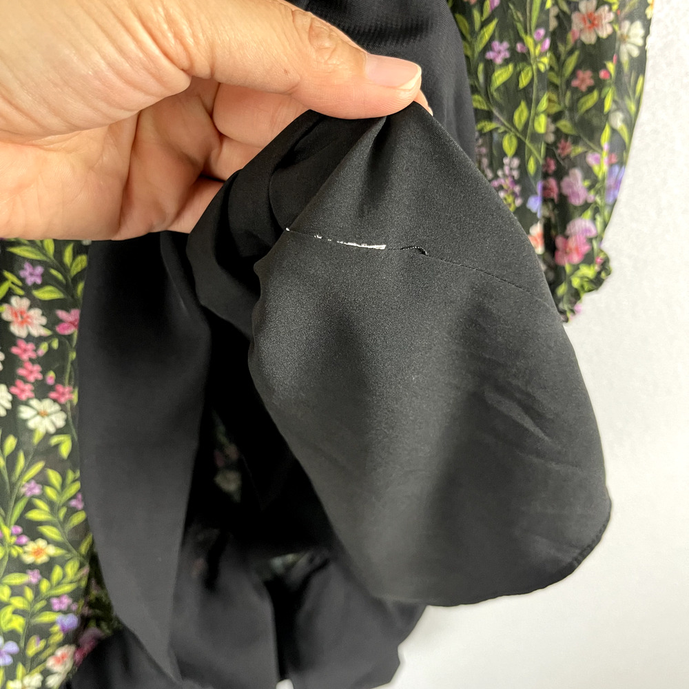 Amanda Uprichard Babydoll Dress Womens Medium Floral Whimsigoth Fairy READ - Picture 10 of 16